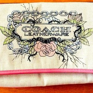 Coach Clutch With Removable Wristlet.